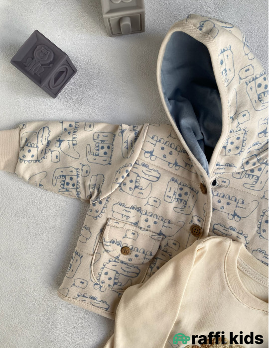 Riga gəzintisi 3-lü dəst  -Türkiyə istehsalı pambıq uşaq geyimi|Raffi Kids