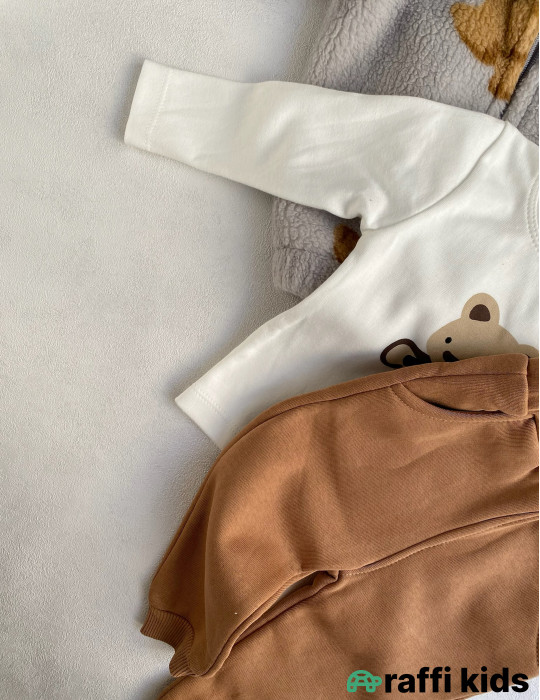 Alaska 3-lü dəst -Türkiyə istehsalı pambıq uşaq geyimi|Raffi Kids