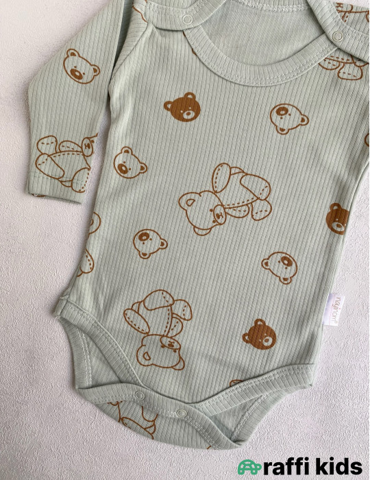 Uzunqol teddy body -Türkiyə istehsalı pambıq uşaq geyimi|Raffi Kids