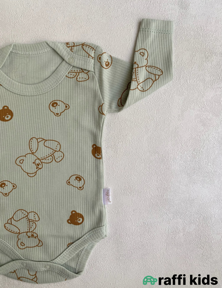 Uzunqol teddy body -Türkiyə istehsalı pambıq uşaq geyimi|Raffi Kids