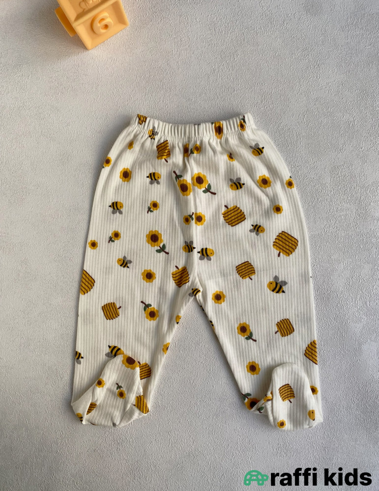 Bal arısı tək şalvar -Türkiyə istehsalı pambıq uşaq geyimi|Raffi Kids