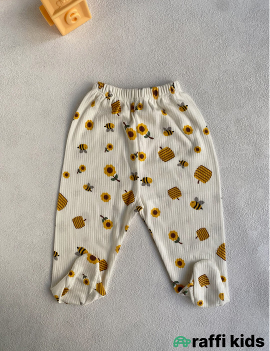 Bal arısı tək şalvar -Türkiyə istehsalı pambıq uşaq geyimi|Raffi Kids