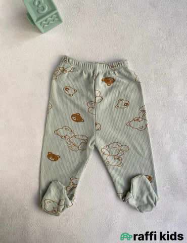 Teddy bear tək şalvar -Türkiyə istehsalı pambıq uşaq geyimi|Raffi Kids 2