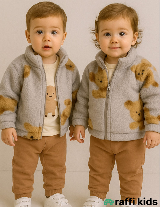 Alaska 3-lü dəst -Türkiyə istehsalı pambıq uşaq geyimi|Raffi Kids