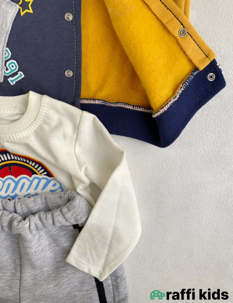 2-li dəst və ayaqqabı seti (12-18 aylıq körpələr üçün) -Türkiyə istehsalı pambıq uşaq geyimi|Raffi Kids