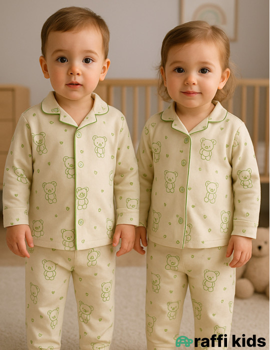 Təbiət pijama - Türkiyə istehsalı pambıq uşaq geyimi|Raffikids