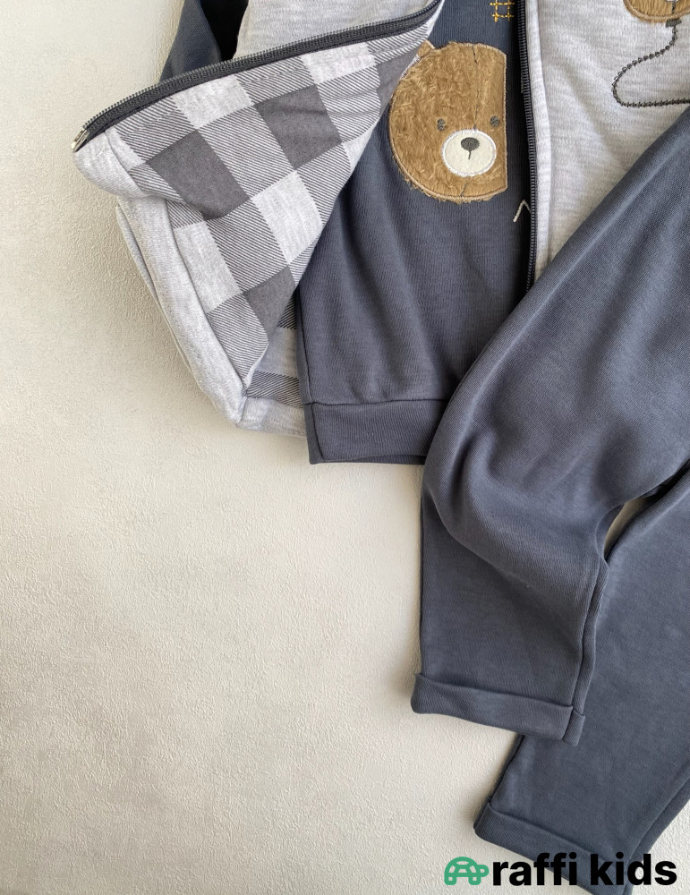 Dost olaq 3-lü dəst-türkiyə istehsalı pambıq uşaq geyimi|Raffikids