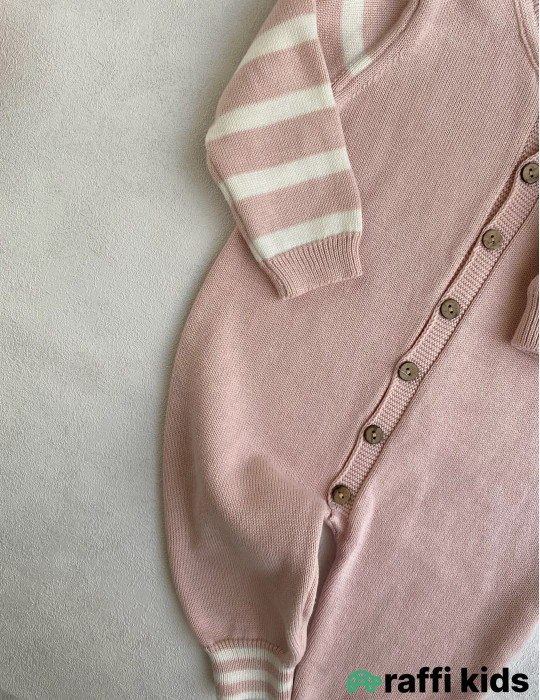 Pambıq toxunma çəhrayı papaqlı tulum - türkiyə istehsalı |Raffikids