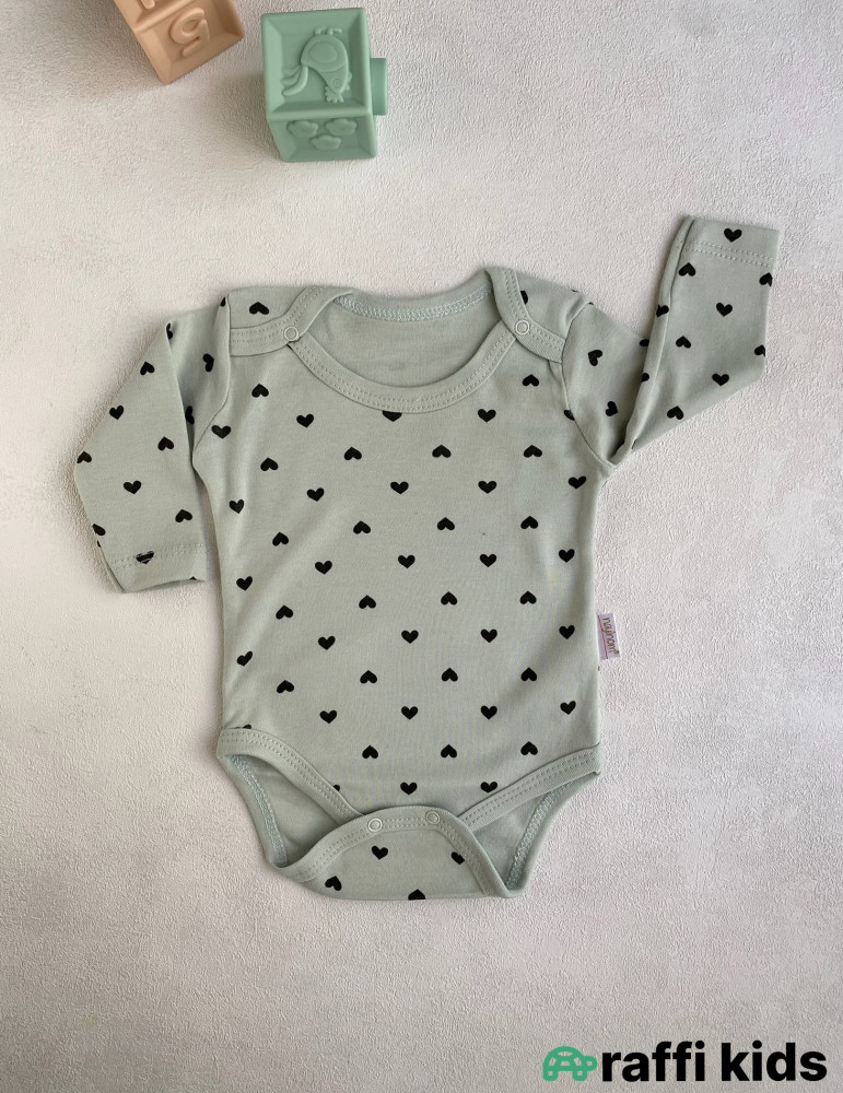 Uzunqol body 3-lü set -Türkiyə istehsalı pambıq uşaq geyimi|Raffi Kids