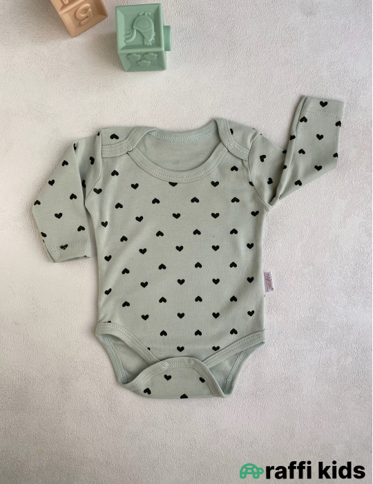 Uzunqol body 3-lü set -Türkiyə istehsalı pambıq uşaq geyimi|Raffi Kids