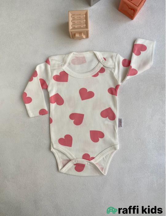 Uzunqol body 3-lü set -Türkiyə istehsalı pambıq uşaq geyimi|Raffi Kids