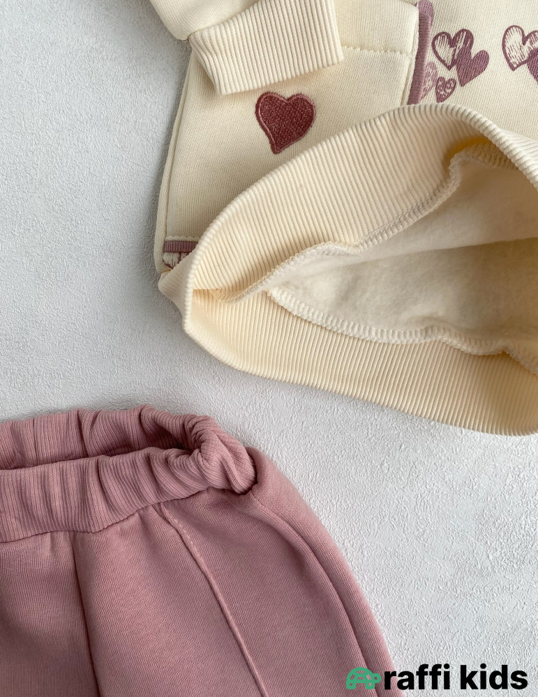 Lavanda 2-li dəst-Türkiyə istehsalı pambıq uşaq geyimi|Raffikids