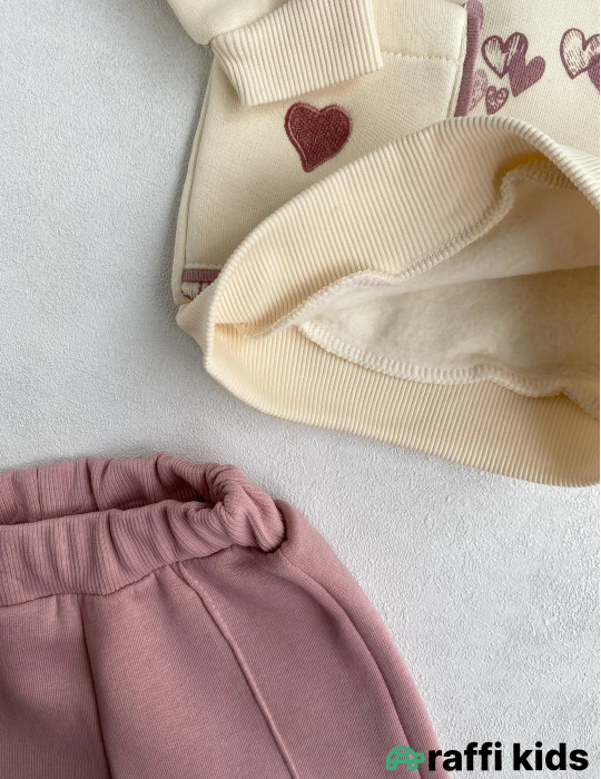 Lavanda 2-li dəst-Türkiyə istehsalı pambıq uşaq geyimi|Raffikids
