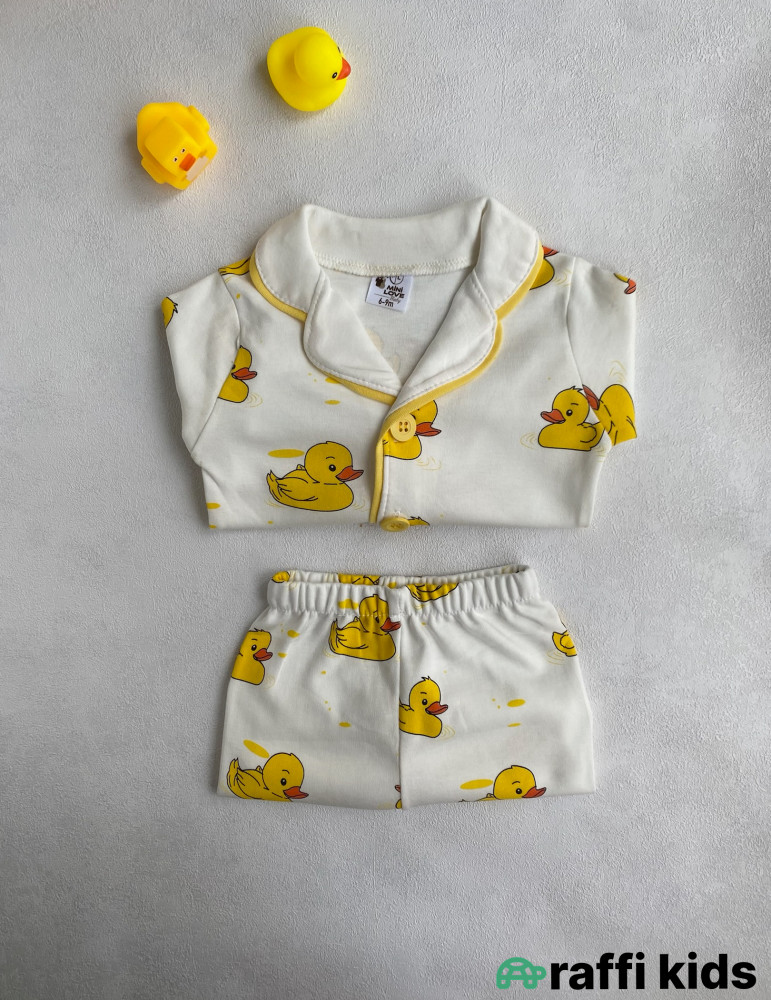 Duck-duck  pijama dəst -Türkiyə istehsalı pambıq uşaq geyimi|Raffi Kids