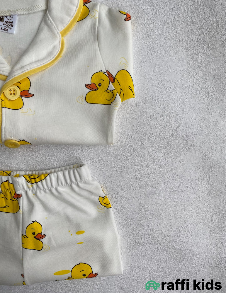 Duck-duck  pijama dəst -Türkiyə istehsalı pambıq uşaq geyimi|Raffi Kids