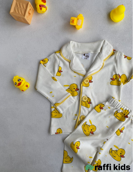 Duck-duck  pijama dəst -Türkiyə istehsalı pambıq uşaq geyimi|Raffi Kids