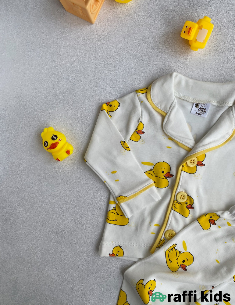 Duck-duck  pijama dəst -Türkiyə istehsalı pambıq uşaq geyimi|Raffi Kids