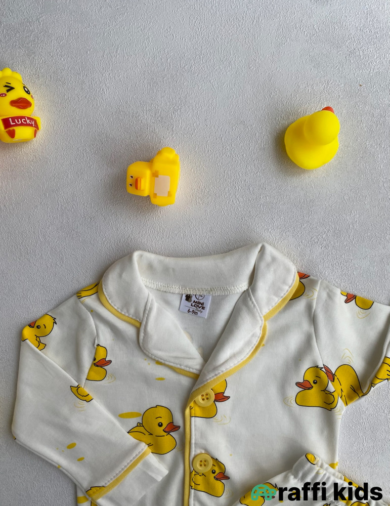 Duck-duck  pijama dəst -Türkiyə istehsalı pambıq uşaq geyimi|Raffi Kids