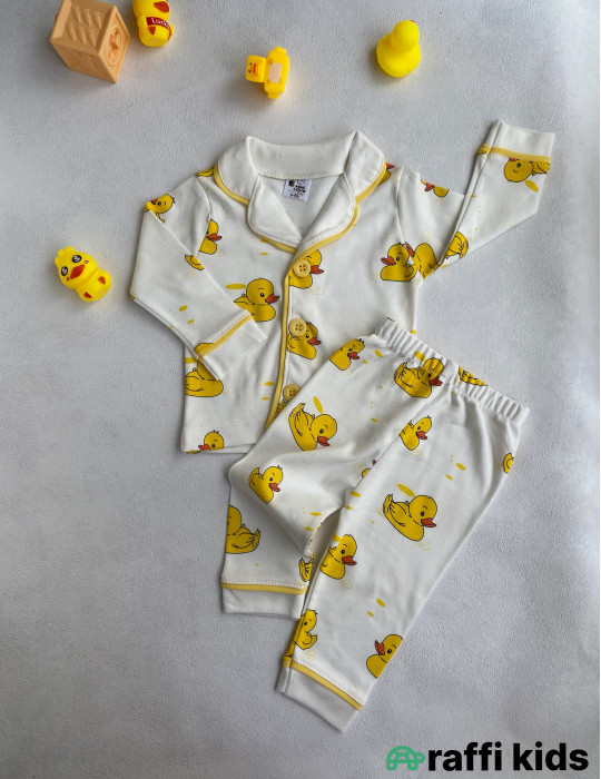 Duck-duck  pijama dəst -Türkiyə istehsalı pambıq uşaq geyimi|Raffi Kids