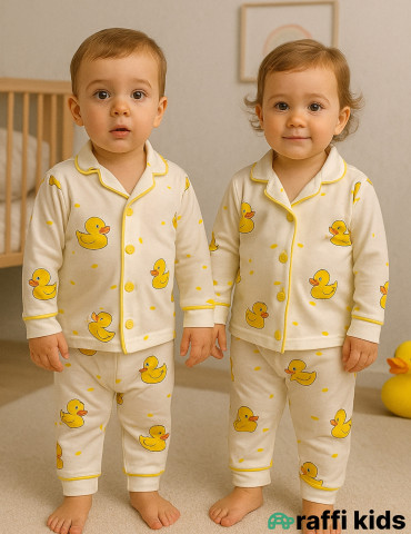 Duck-duck  pijama dəst -Türkiyə istehsalı pambıq uşaq geyimi|Raffi Kids