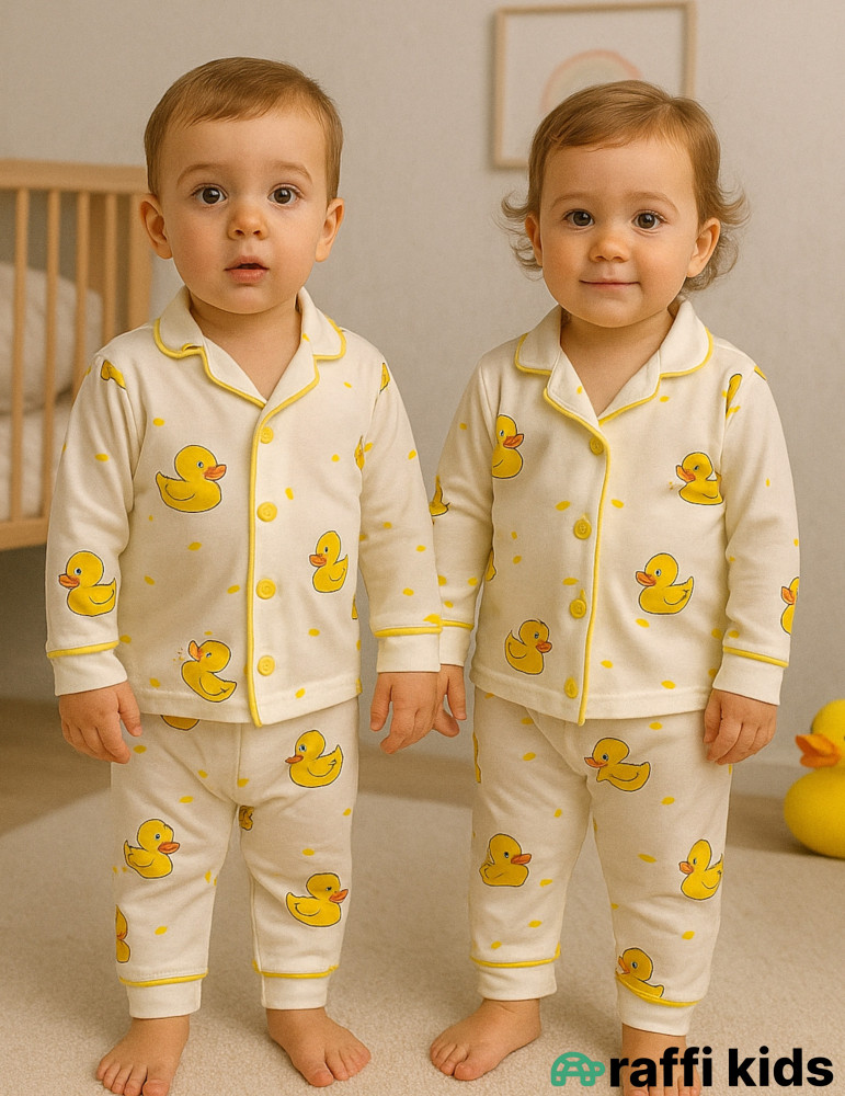 Duck-duck  pijama dəst -Türkiyə istehsalı pambıq uşaq geyimi|Raffi Kids