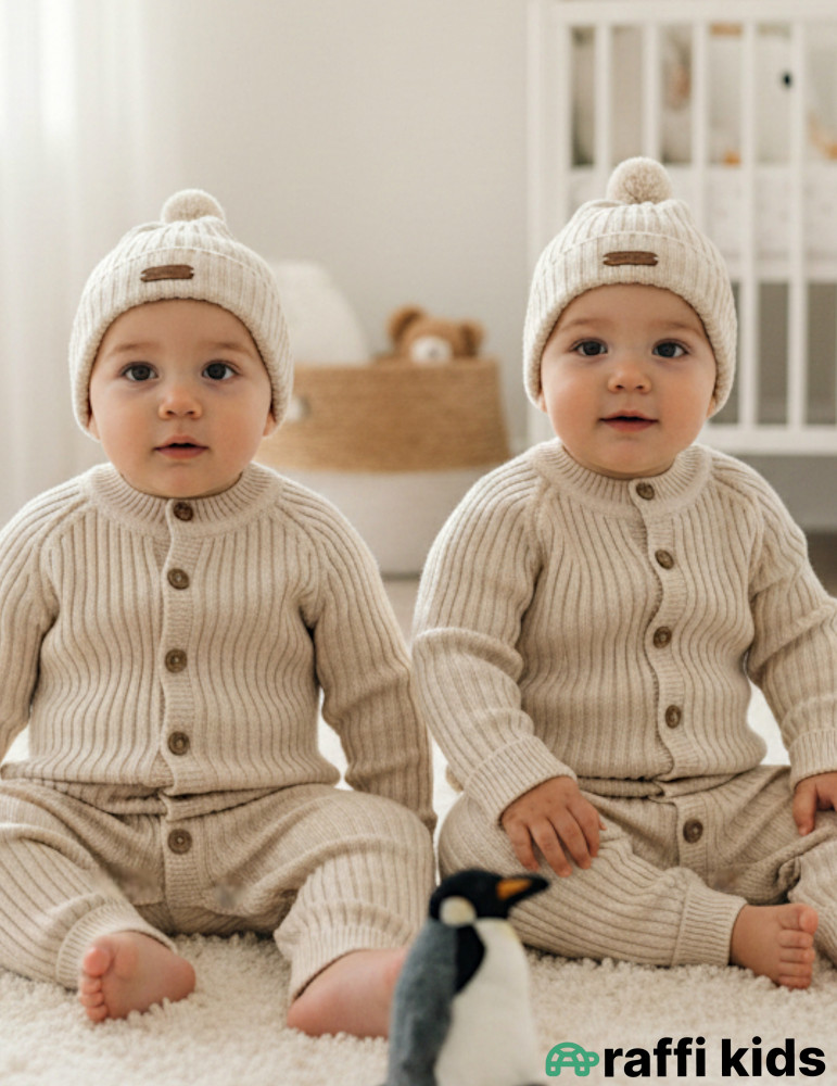 Oslo papaqlı qalın tulum -Türkiyə istehsalı pambıq uşaq geyimi|Raffi Kids