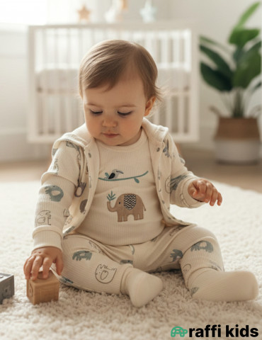 Dost fillər 3-lü dəst -Türkiyə istehsalı pambıq uşaq geyimi|Raffi Kids
