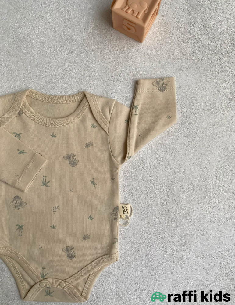 Koala uzunqol body -Türkiyə istehsalı pambıq uşaq geyimi|Raffi Kids
