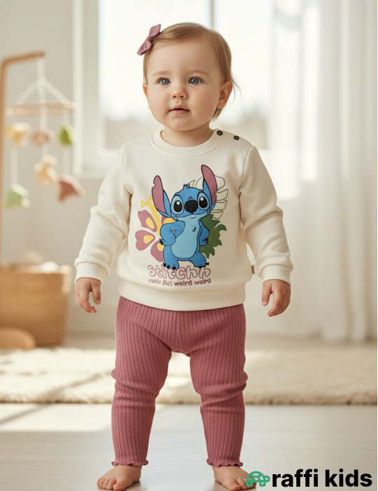 Dostum stitch 2-li dəst -Türkiyə istehsalı pambıq uşaq geyimi|Raffi Kids