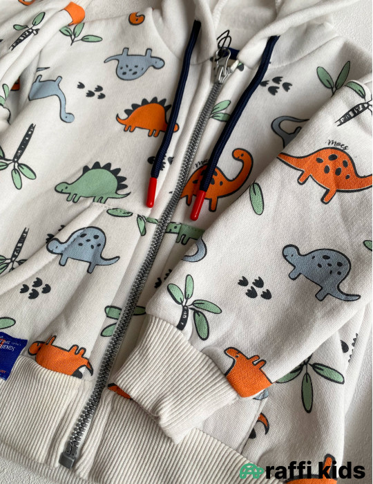 Dinosaurs hoody 2-li dəst -türkiyə istehsalı pambıq uşaq geyimi|Raffikids