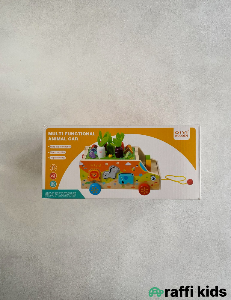 Taxta fermer maşını kök və balıqlarla|Raffi Kids