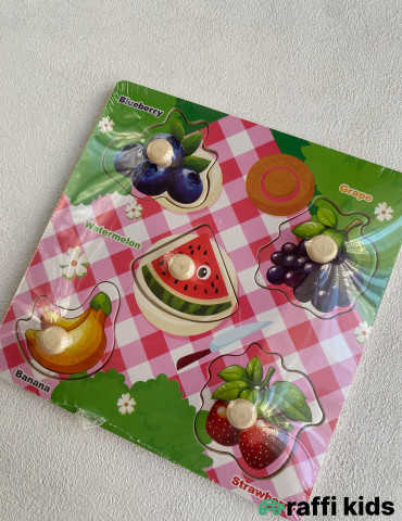 Meyvələr Taxta Puzzle – Uşaqlar üçün Maarifləndirici Oyuncaq|Raffi Kids 2