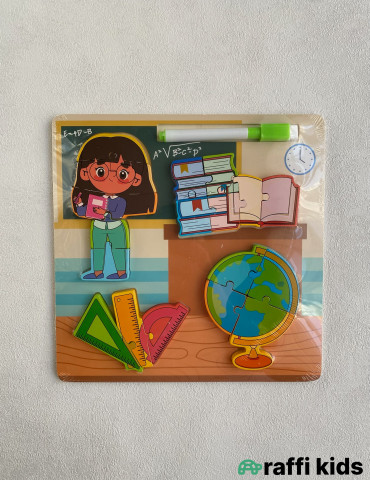 Müəllimə Taxta Puzzle – Uşaqlar üçün Təhsil Oyuncağı|Raffi Kids