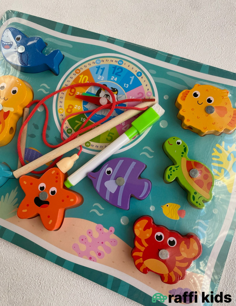Taxta Balıq Tutma və Lövhə Oyuncağı – Uşaqlar üçün İnkişaf Oyuncağı | Raffi Kids