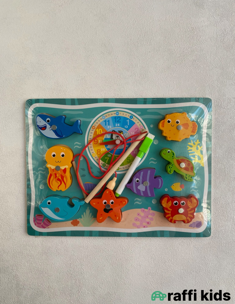 Taxta Balıq Tutma və Lövhə Oyuncağı – Uşaqlar üçün İnkişaf Oyuncağı | Raffi Kids