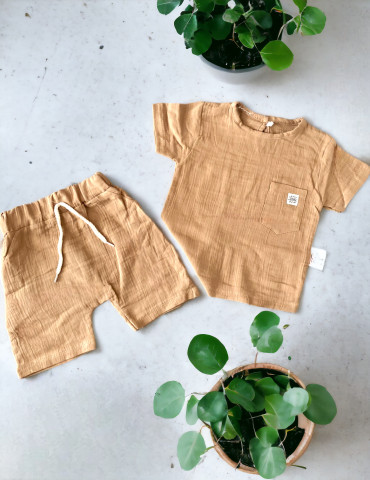 0-18 aylıq uşaqlar üçün yay sezon qisaqol sortik dəsti | sun and surf 2