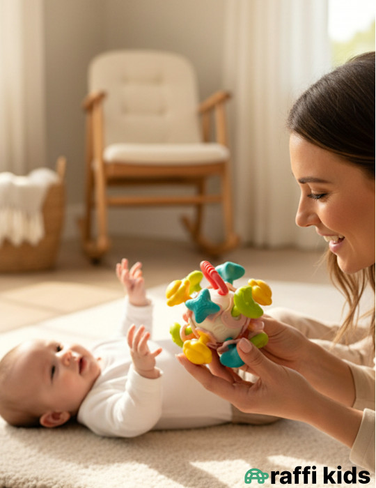 Ball Space – Körpələr üçün Diş Qaşıma və Zehni İnkişaf Topu|Raffikids