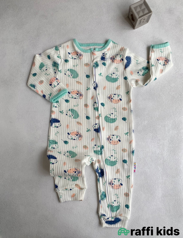 Kirpi dostlarım 3-lü tulum set -Türkiyə istehsalı pambıq uşaq geyimi|Raffi Kids