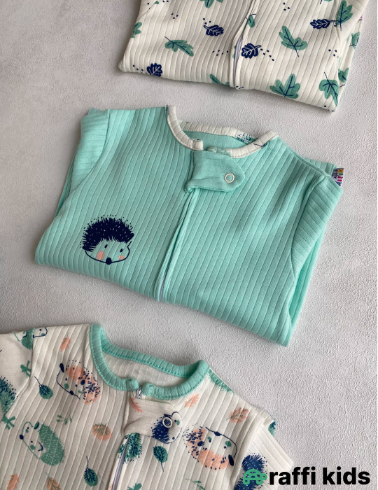 Kirpi dostlarım 3-lü tulum set -Türkiyə istehsalı pambıq uşaq geyimi|Raffi Kids