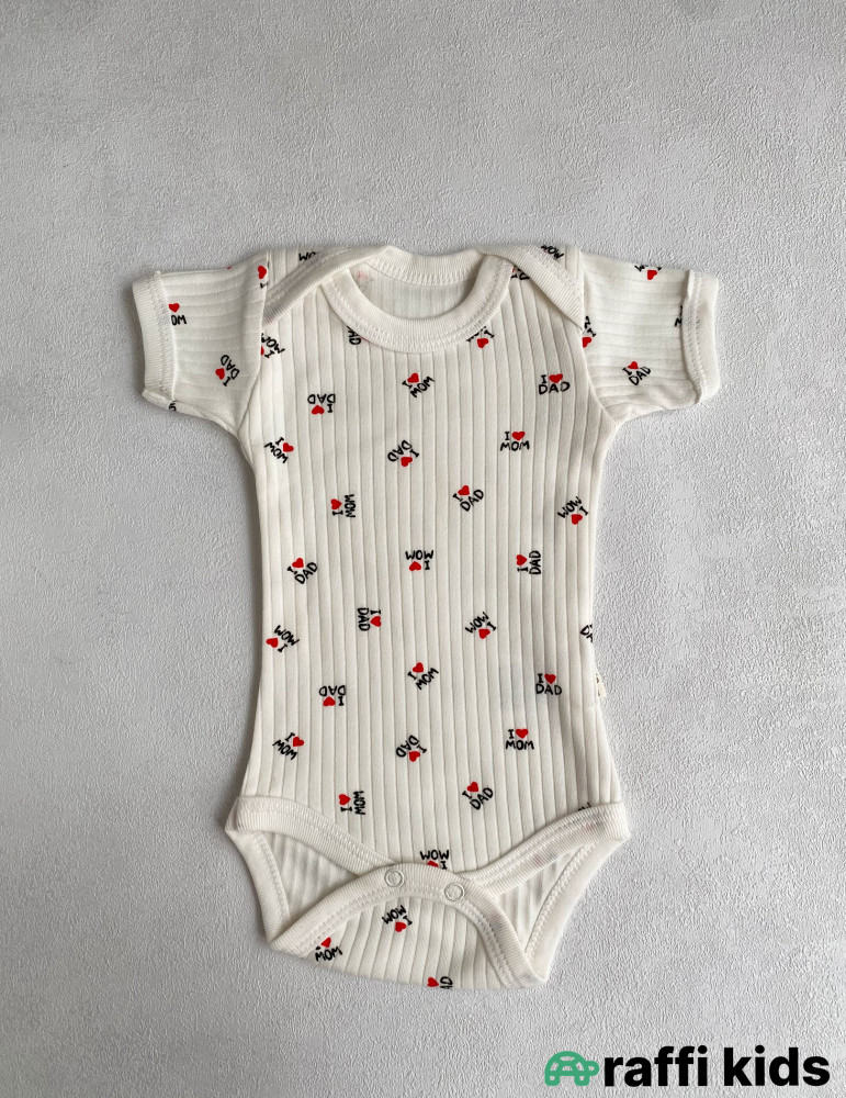 I love mom and dad 7-li set -Türkiyə istehsalı pambıq uşaq geyimi|Raffi Kids