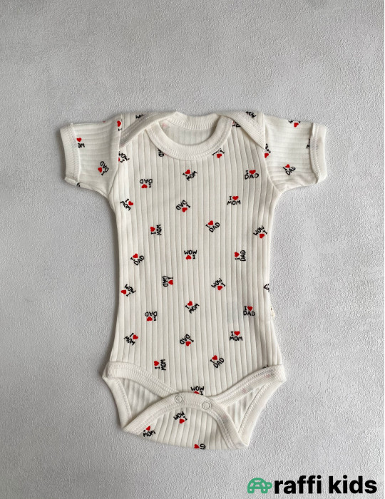 I love mom and dad 7-li set -Türkiyə istehsalı pambıq uşaq geyimi|Raffi Kids