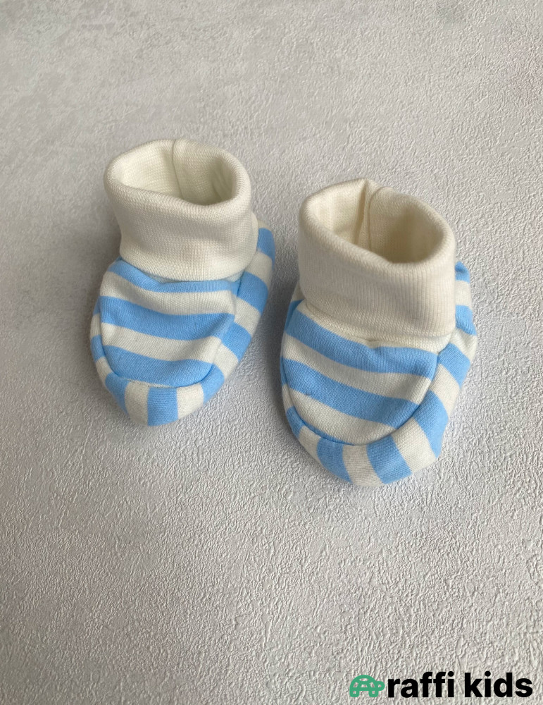 Pon-pon mavi-Türkiyə istehsalı pambıq uşaq geyimi|Raffi Kids