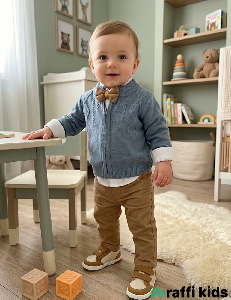 Boss 3-lü dəst -Türkiyə istehsalı pambıq uşaq geyimi|Raffi Kids