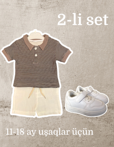 2-li set dəst, ayaqqabı (11-18 ay uşaqlar üçün)