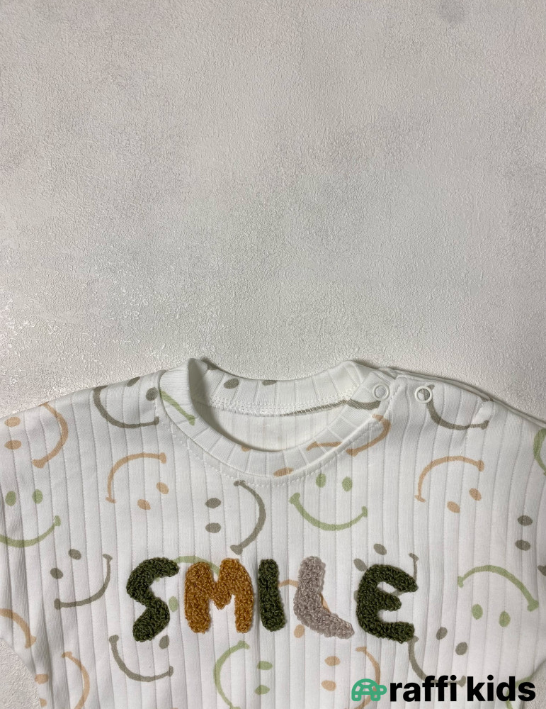 Smile 2-li dəst -Türkiyə istehsalı pambıq uşaq geyimi|Raffi Kids
