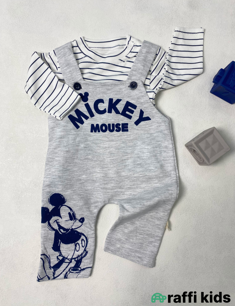 Mickey mouse slopet  -Türkiyə istehsalı pambıq uşaq geyimi|Raffi Kids