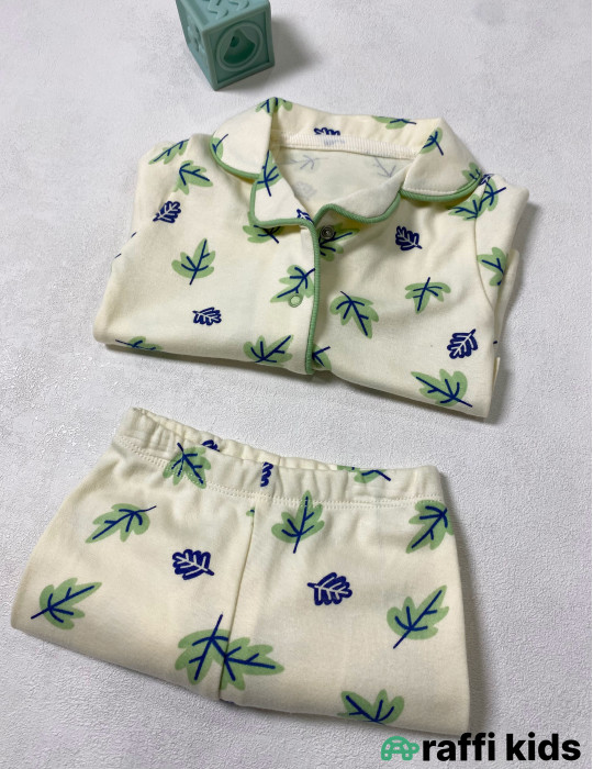 Yarpaqlar pijama dəsti -Türkiyə istehsalı pambıq uşaq geyimi|Raffi Kids