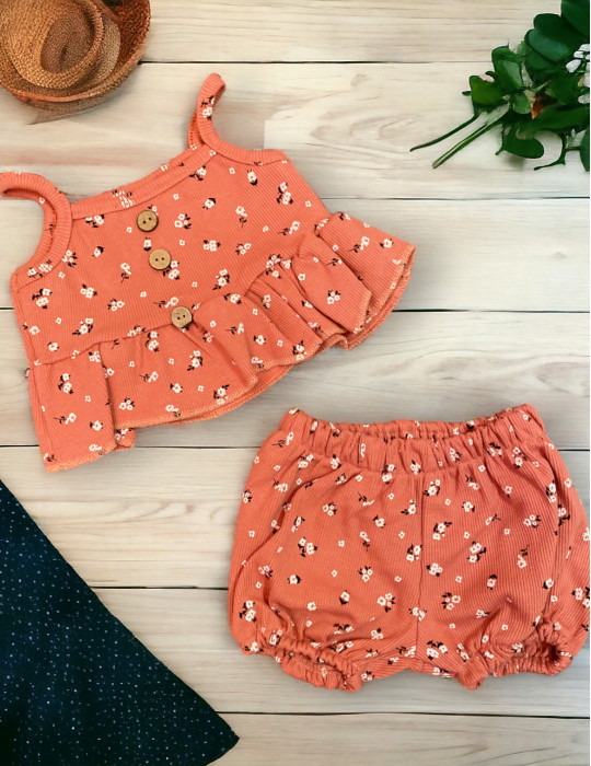 0-18 aylıq uşaqlar üçün yay sezon qisaqol sortik dəsti | sun and surf