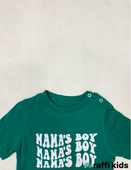 Mama's boy 2-li dəst -Türkiyə istehsalı pambıq uşaq geyimi|Raffi Kids