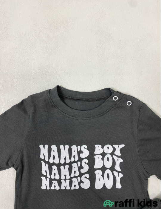 Mama's boy 2-li dəst -Türkiyə istehsalı pambıq uşaq geyimi|Raffi Kids
